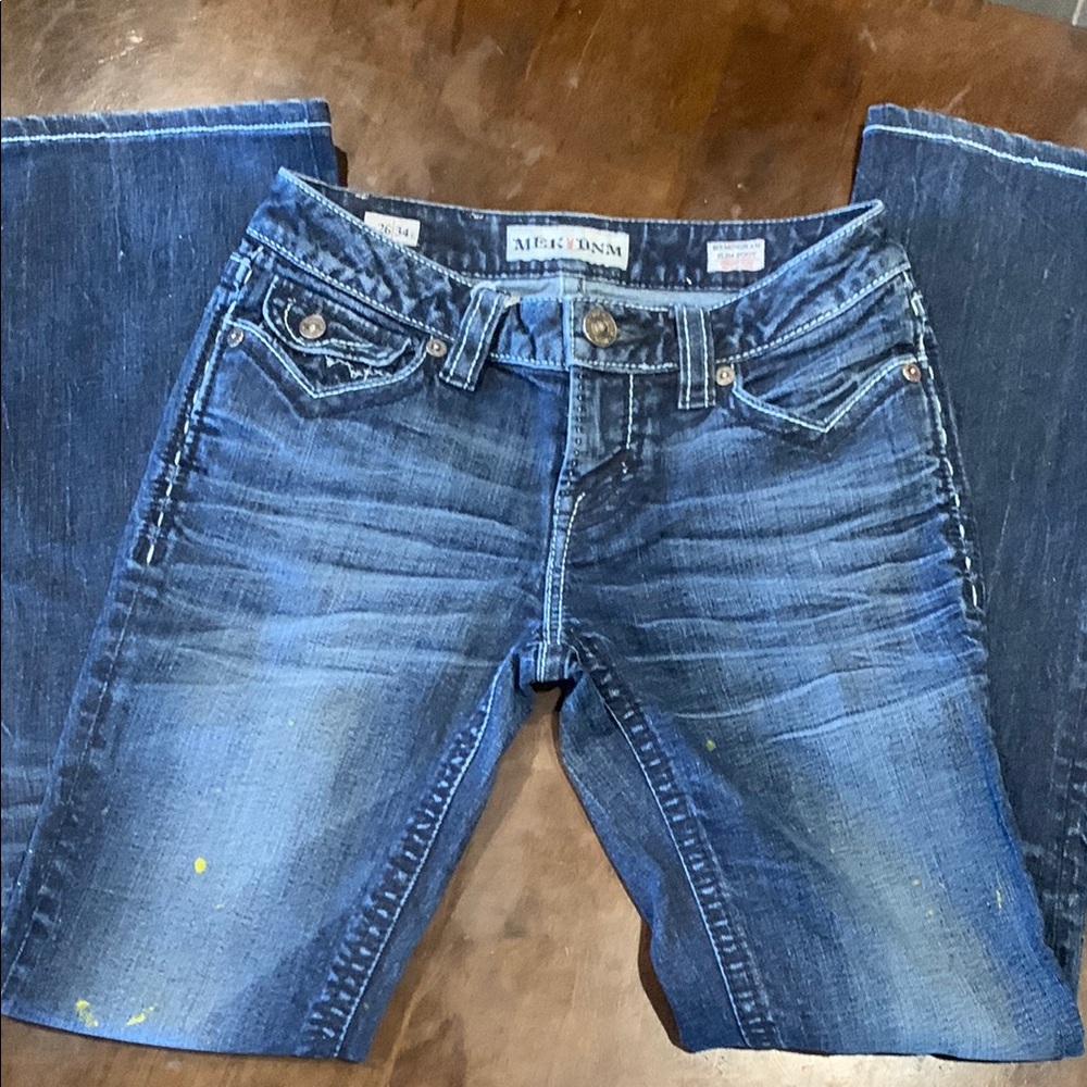 MEK DNM Artist Jeans Slim Bootcut size 26w x 34L in great condition